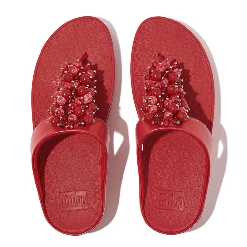 รองเท้าแตะแบบหูหนีบ ผู้หญิง รุ่น FINO BAUBLE-BEAD TOE-POST SANDALS