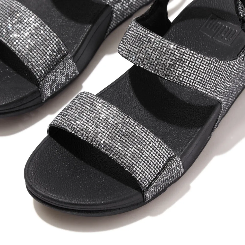 รองเท้าแตะแบบรัดส้น ผู้หญิง รุ่น LULU GLITTERBALL BACK-STRAP SANDALS