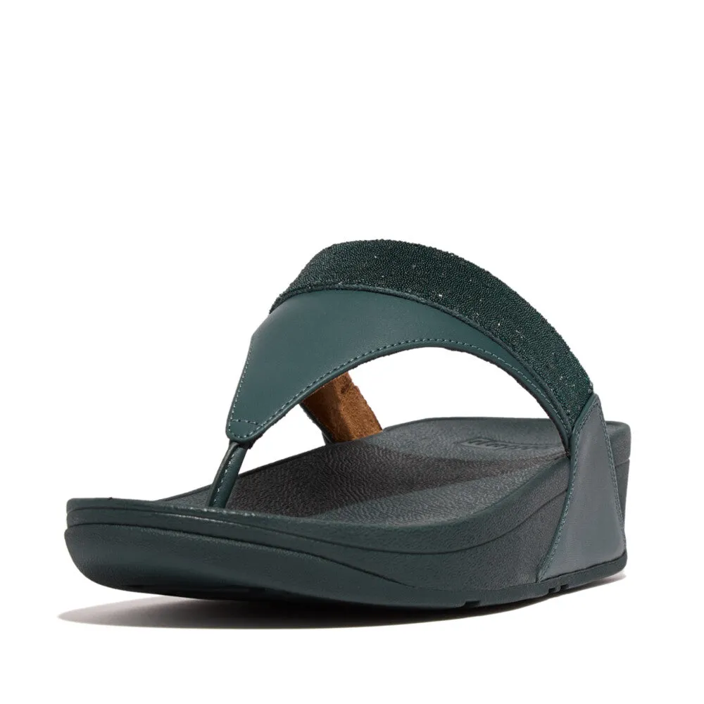 รองเท้าแตะแบบหูหนีบ ผู้หญิง รุ่น LULU OPUL-TRIM LEATHER TOE-POST SANDALS