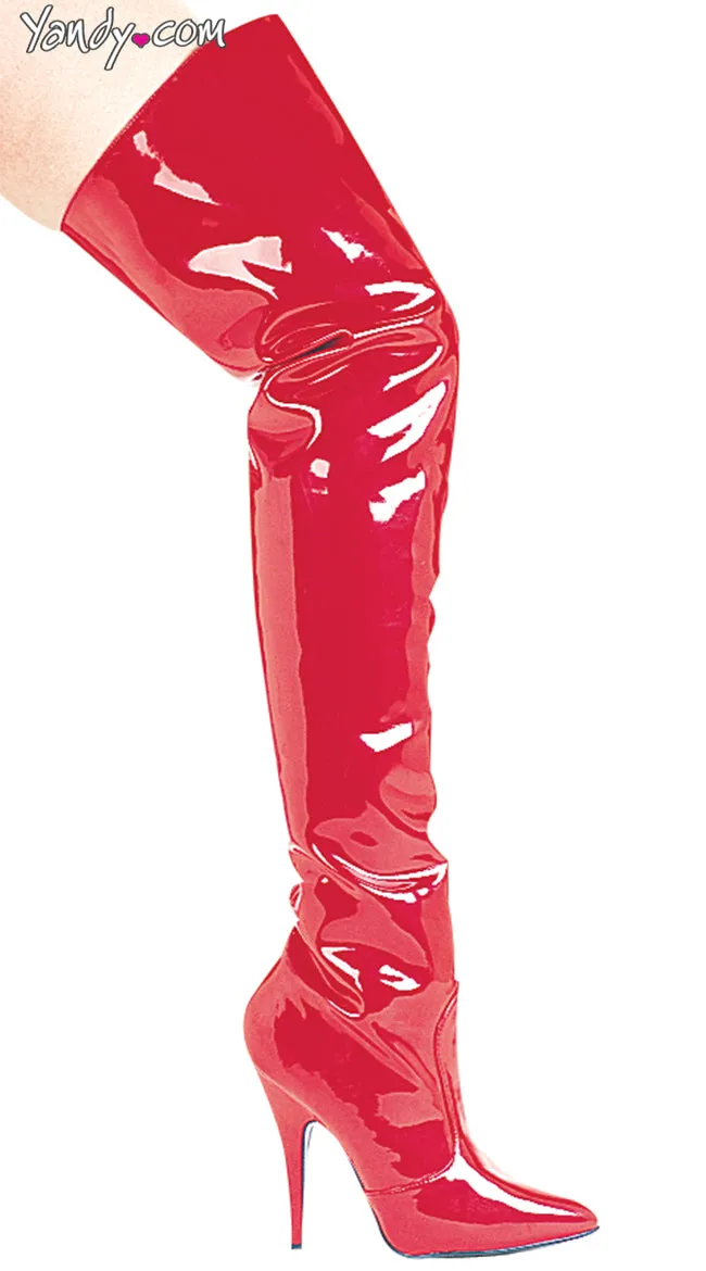 5" Heel Thigh High Boots