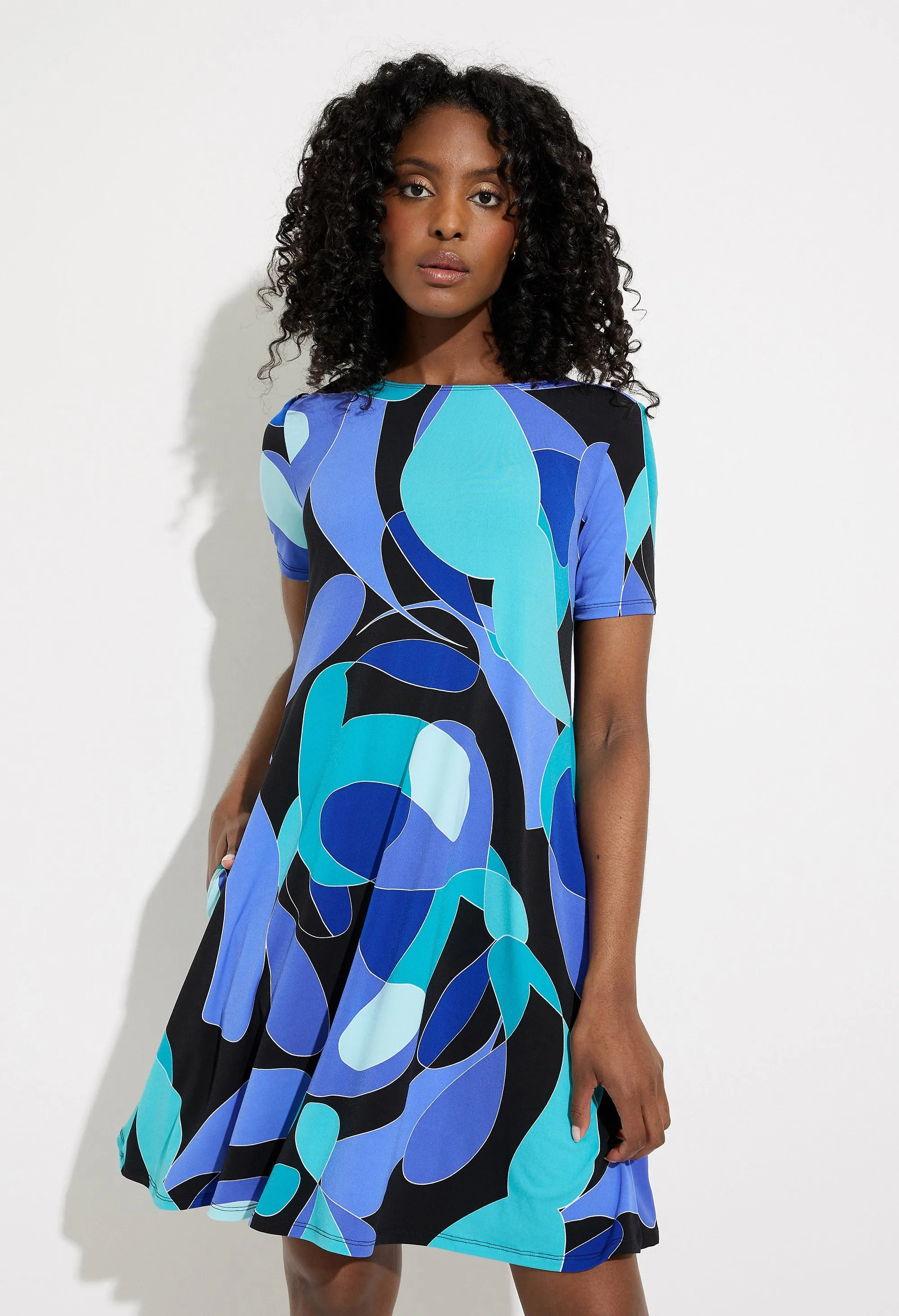 Abstract Print Dress-3