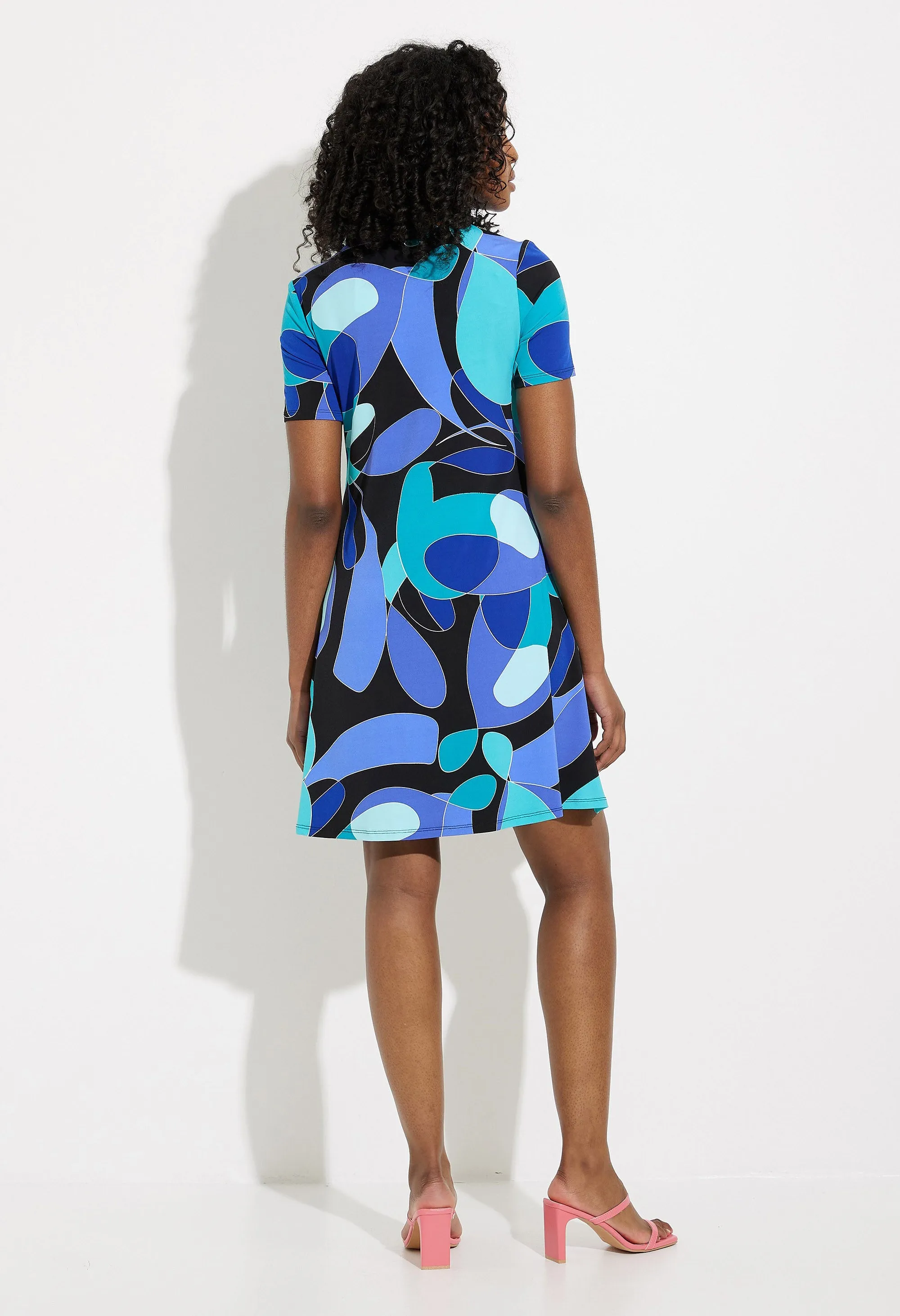 Abstract Print Dress-3