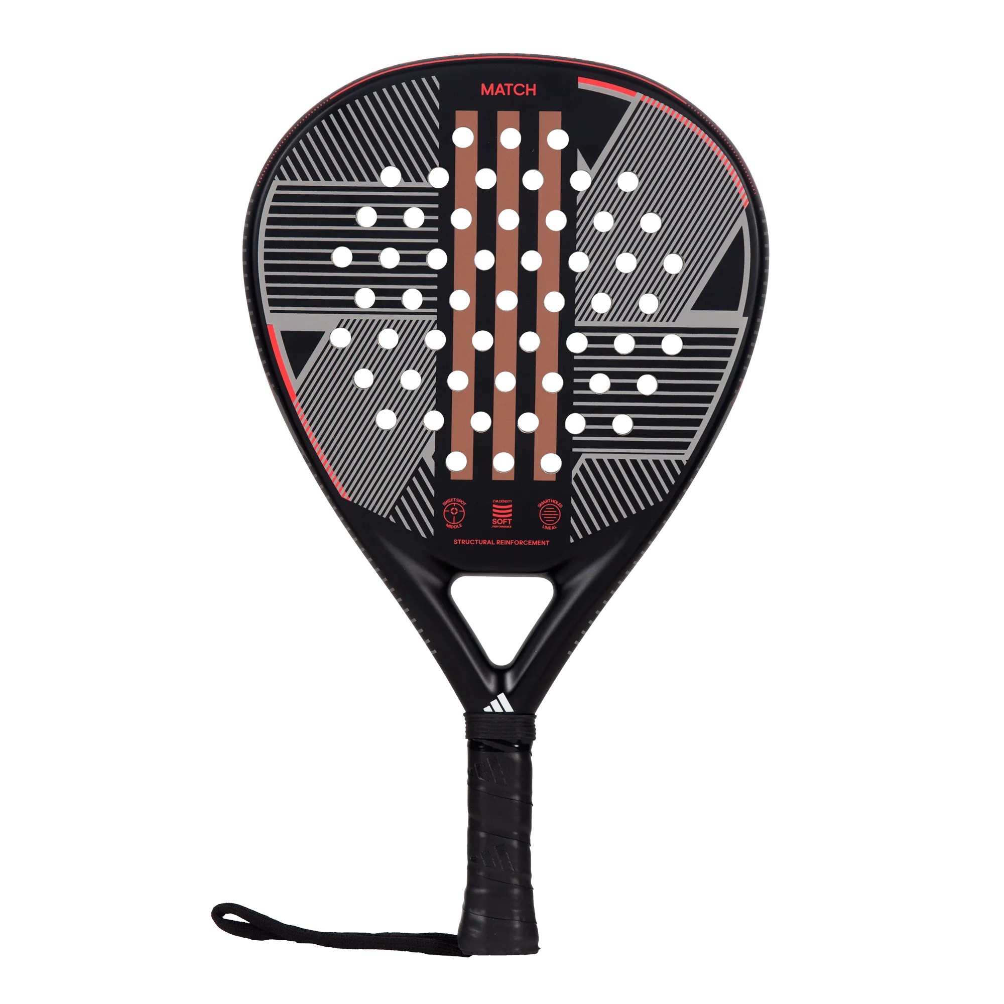 Adidas Match 3.3 Padel Racket Black/Red