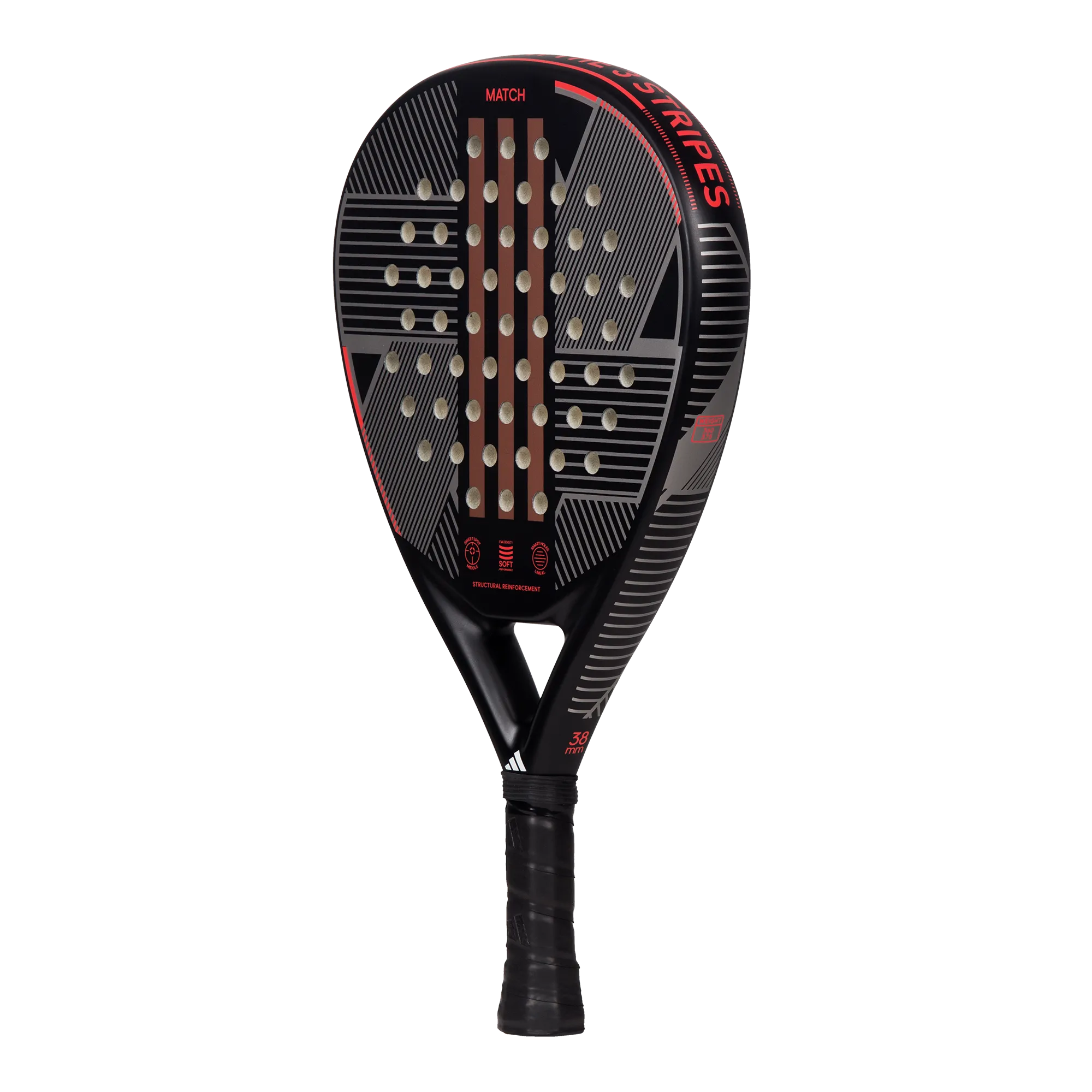 Adidas Match 3.3 Padel Racket Black/Red