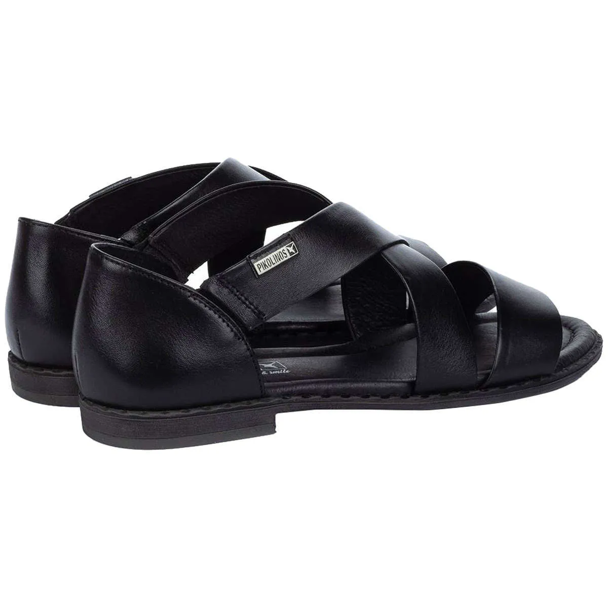 Algar Calfskin Leather Women's Strappy Flat Sandals