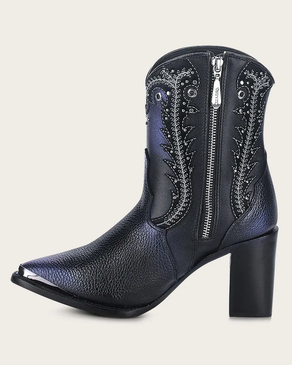 Ankle western black bootie