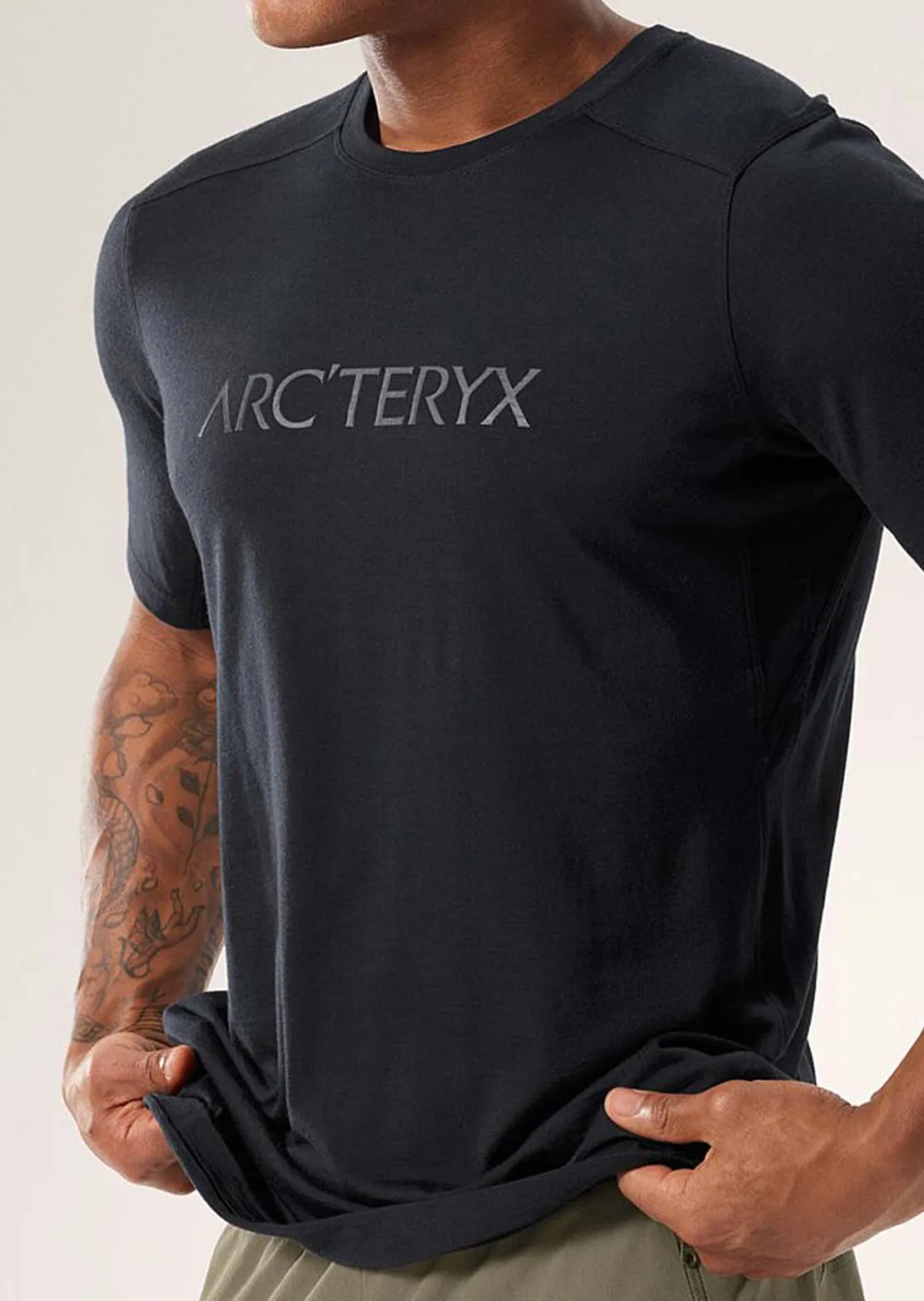 Arc'teryx Men's Ionia Merino Wool Arc'Word Logo SS T-Shirt