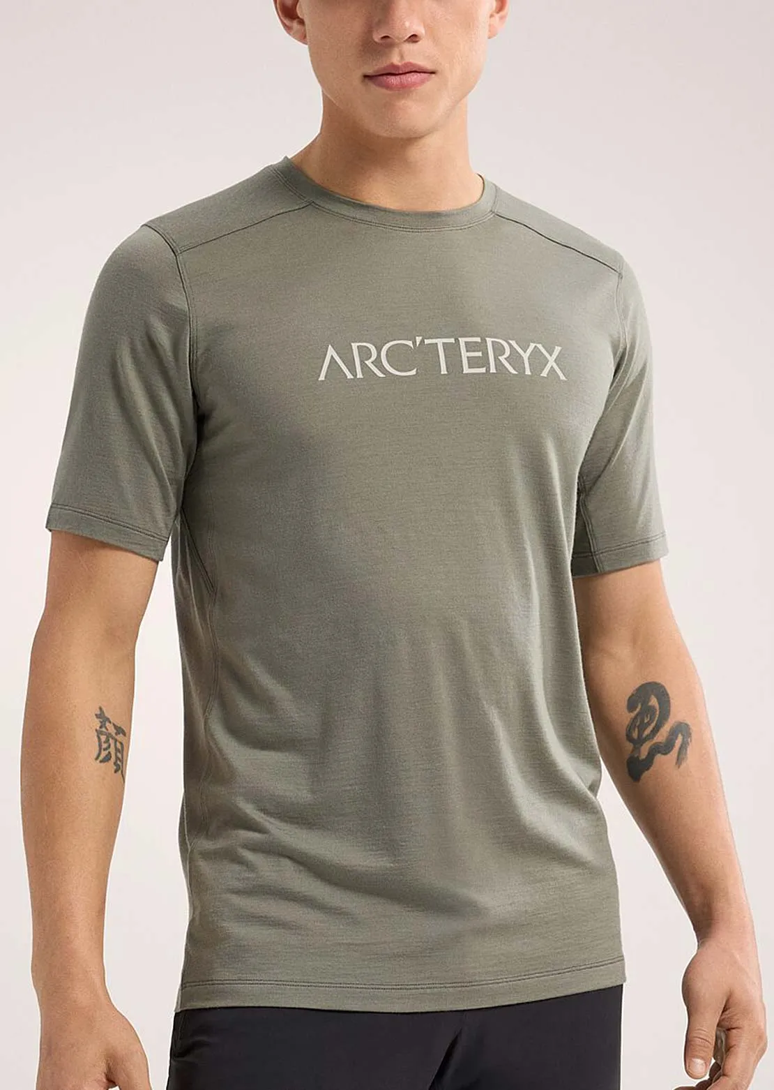 Arc'teryx Men's Ionia Merino Wool Arc'Word Logo SS T-Shirt