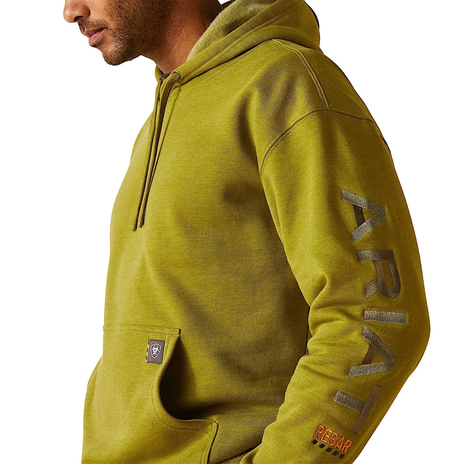 Ariat Men's Rebar Graphic Hoodie - Going Green Heather