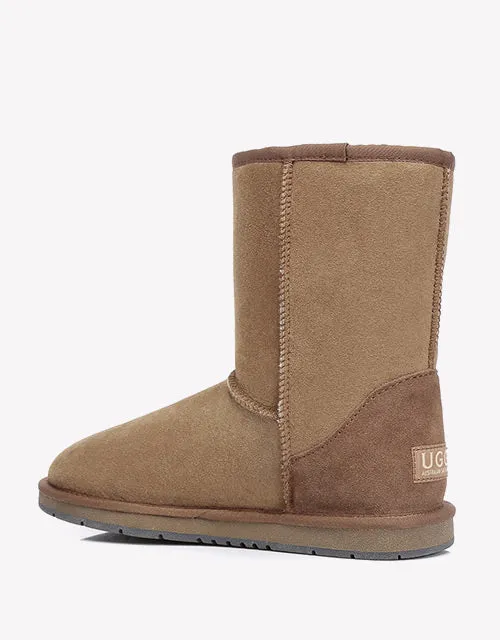 Australian ShepherdDouble-Faced Premium Sheepskin UGG Boots Short Classic Water Resistant