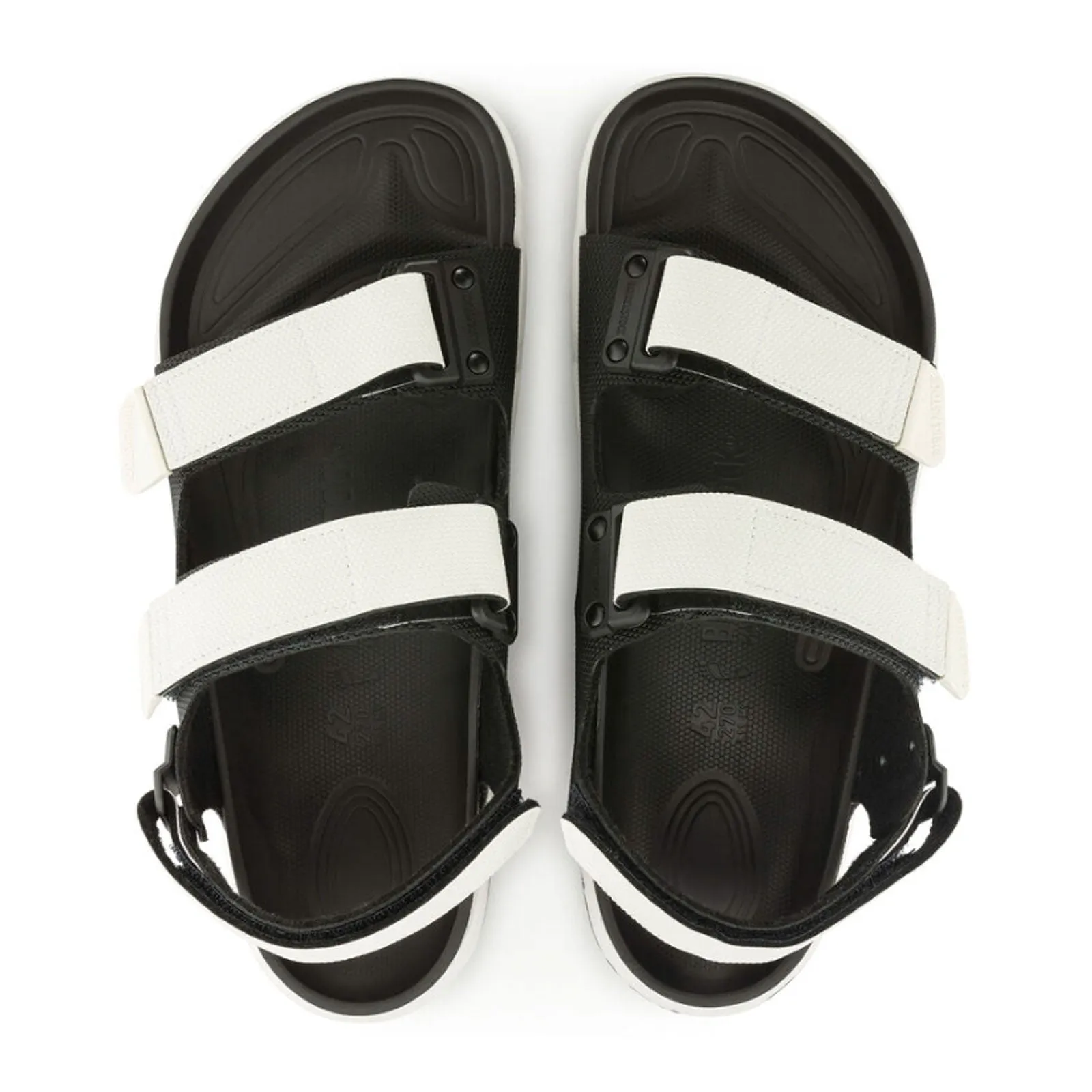 Birkenstock Tatacoa CE Backstrap Sandal (Men) - Black/White Birko-Flor Futura