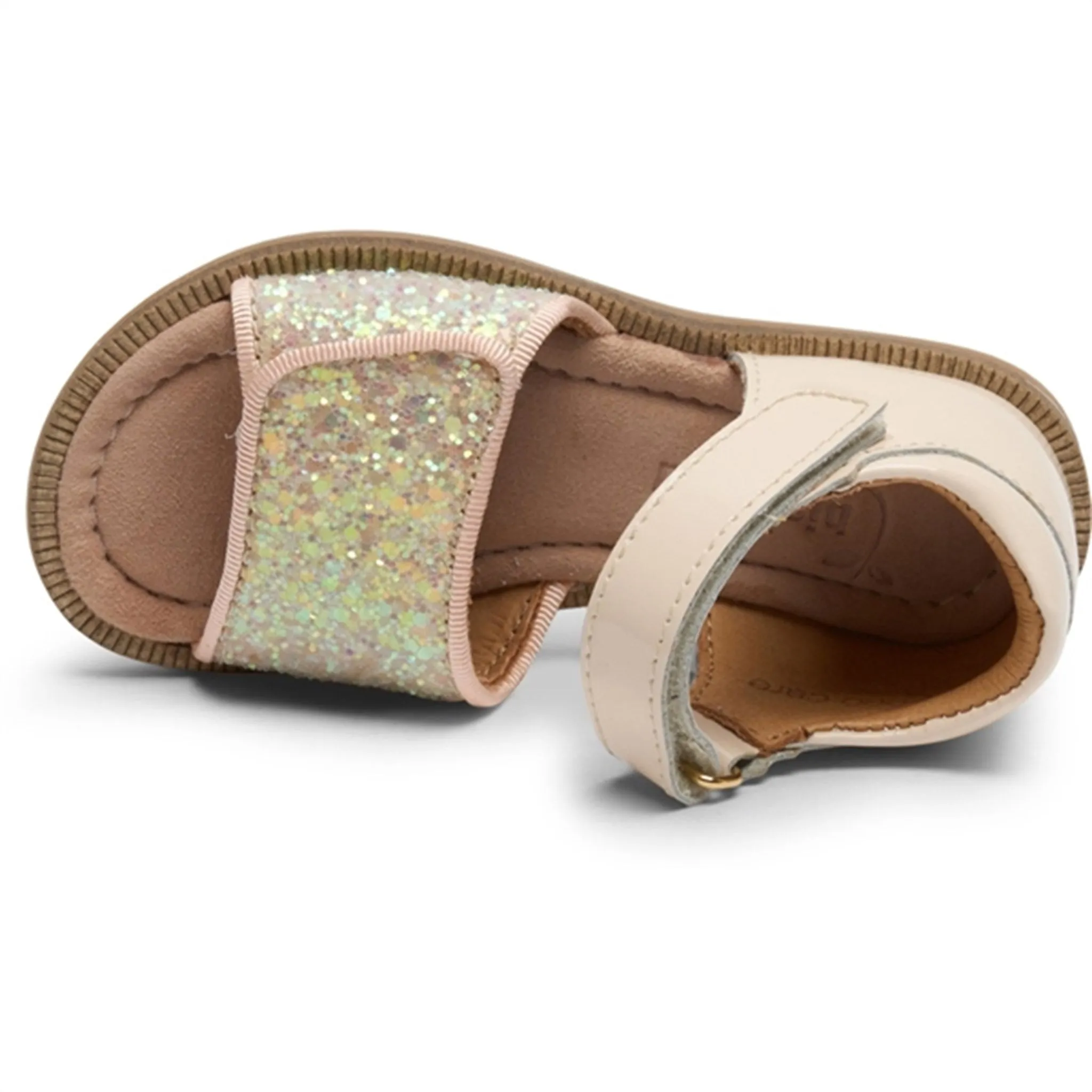 Bisgaard Aida Sandal Patent Vanilla