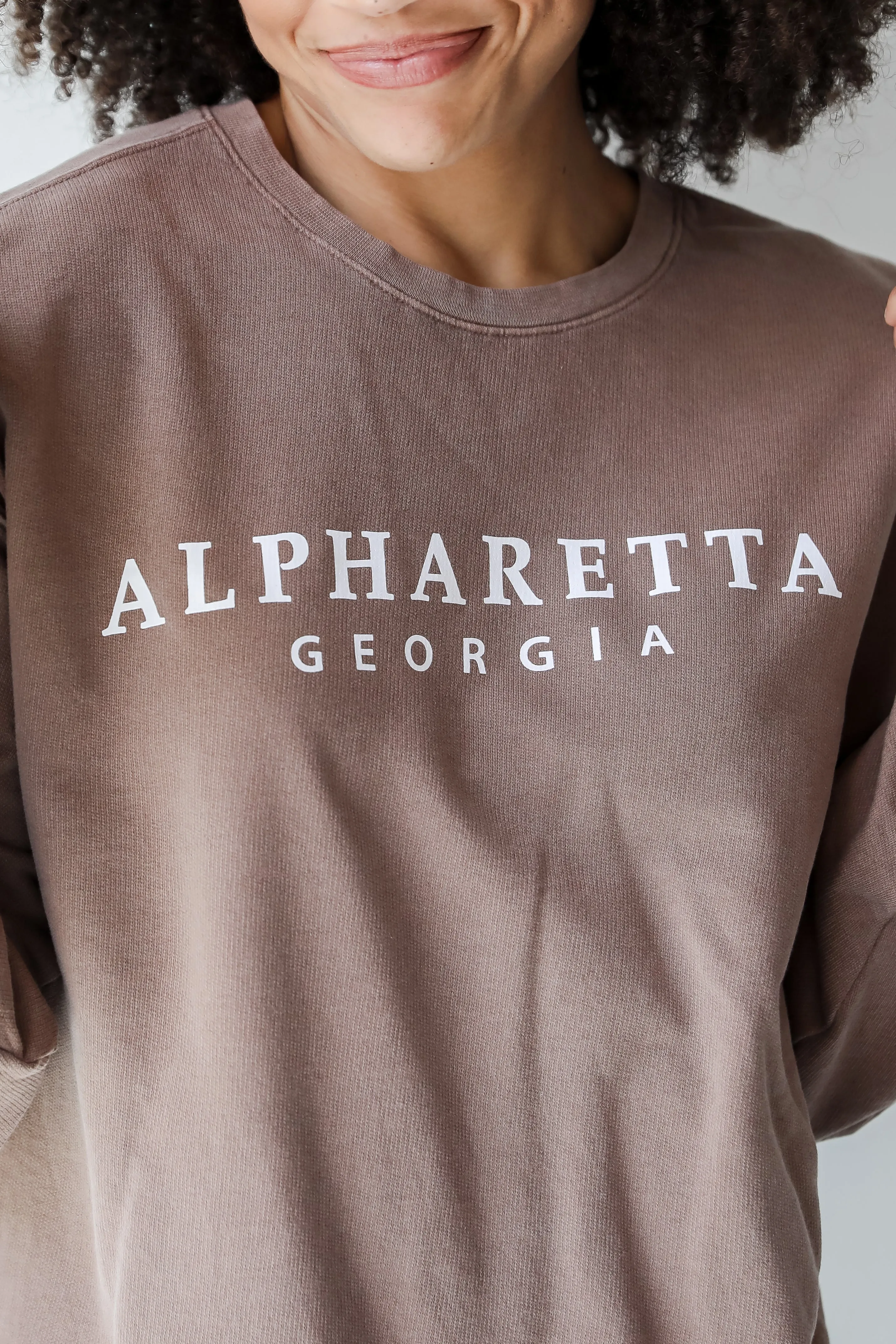 Brown Alpharetta Georgia Sweatshirt