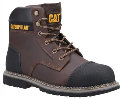 Cat Powerplant S3 Safety Boot Steel Toe and Midsole with SCUFF CAP-31903