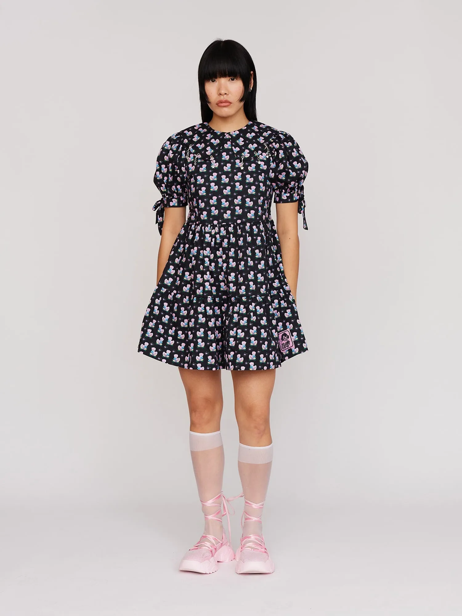 Charming Cat Smock Dress