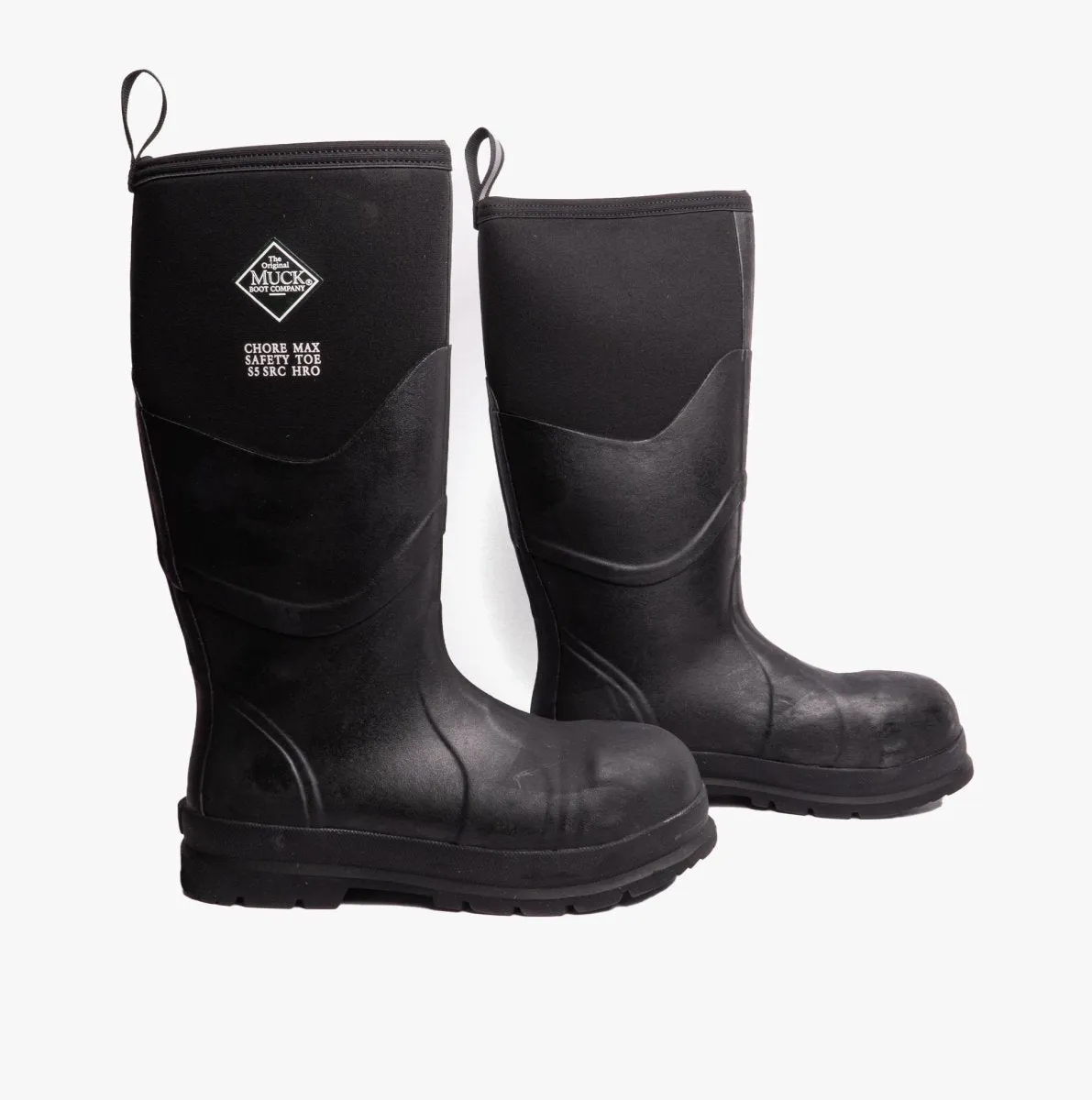 CHORE MAX S5 Unisex Rubber Safety Wellington Boots Black