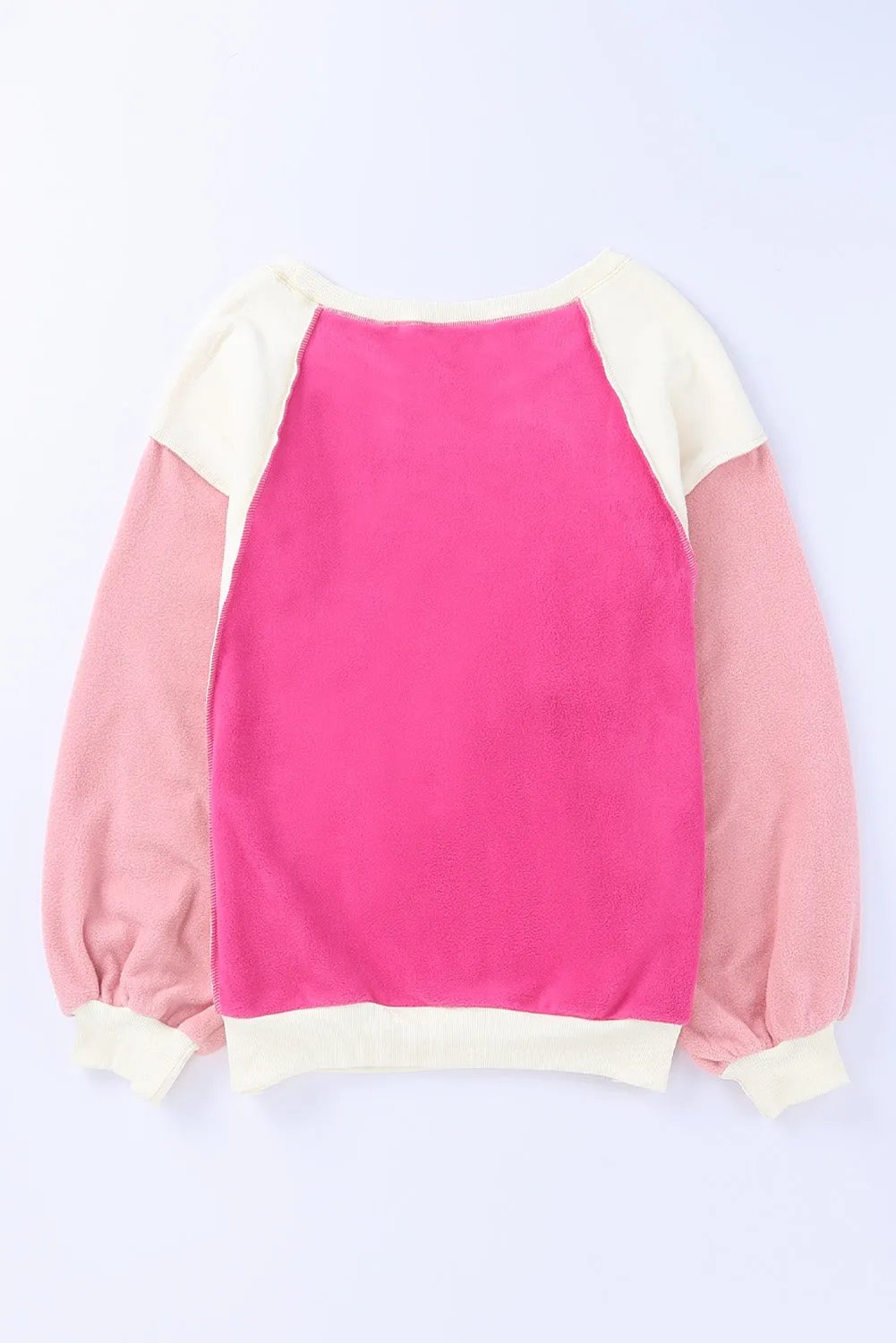 Colorblock Fleece Long Sleeve Sweatshirt