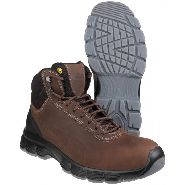 CONDOR MID Mens Nubuck Safety Boots Brown