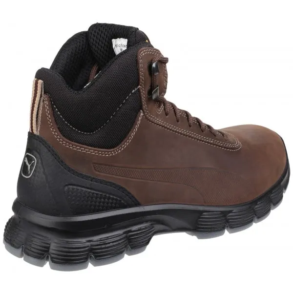 CONDOR MID Mens Nubuck Safety Boots Brown