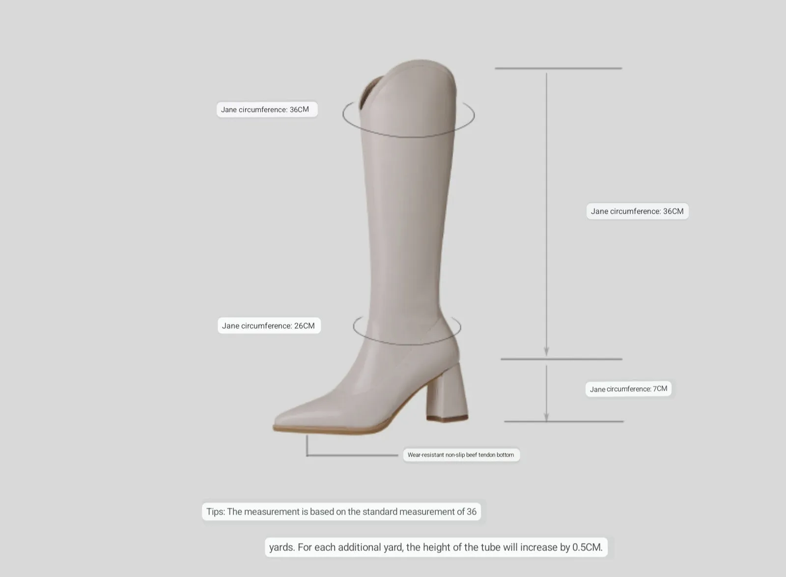 Cowgirl-120 Point Toe Knee-High Boots