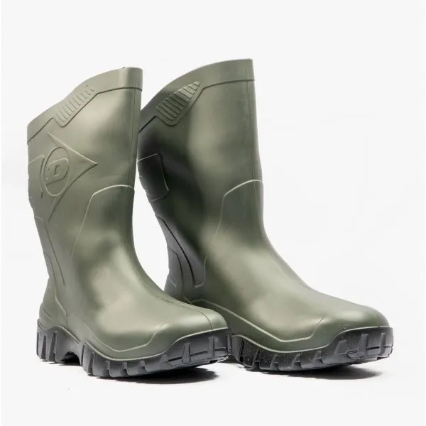 DEE Unisex Half Length Wellington Boots Green