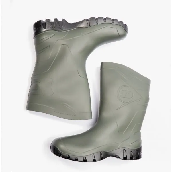 DEE Unisex Half Length Wellington Boots Green