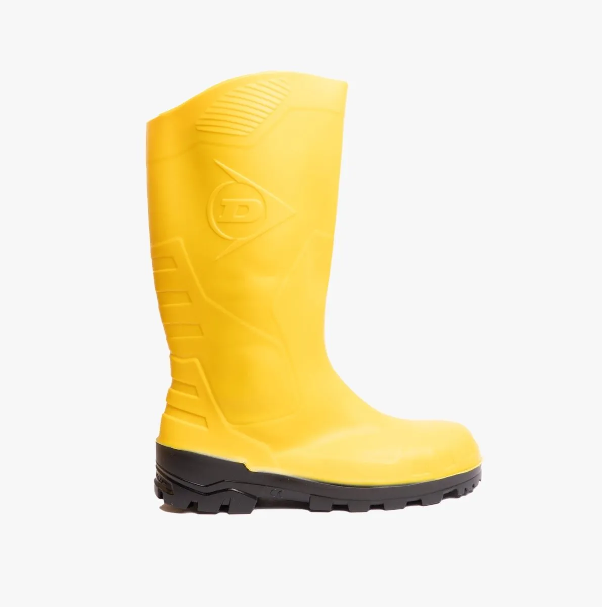 DEVON Unisex Steel Safety Wellington Boots Yellow