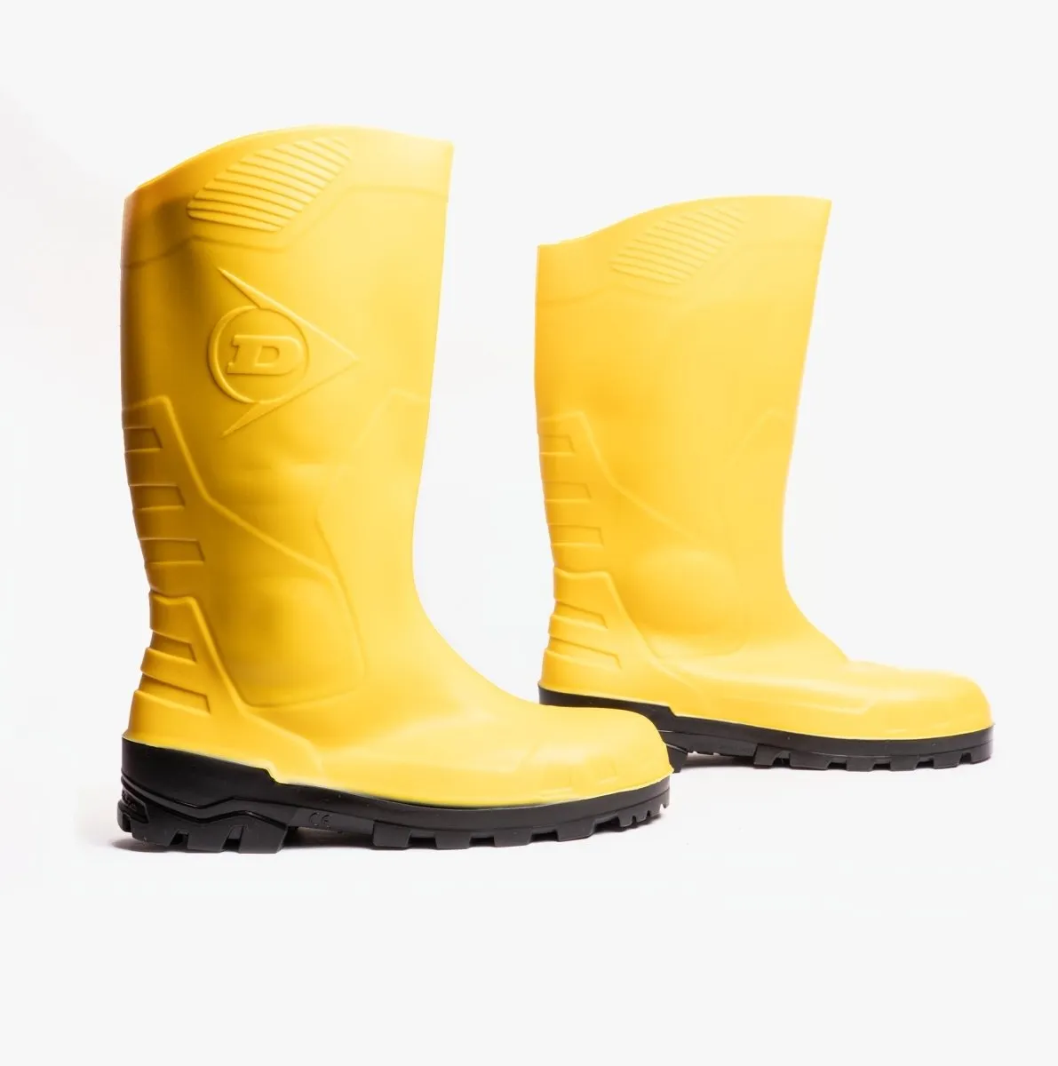 DEVON Unisex Steel Safety Wellington Boots Yellow