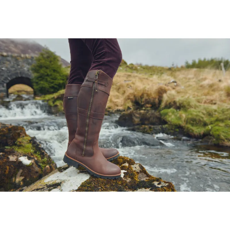 Dubarry Roundstone GORE-TEX Ladies Waterproof Leather Boot - Old Rum