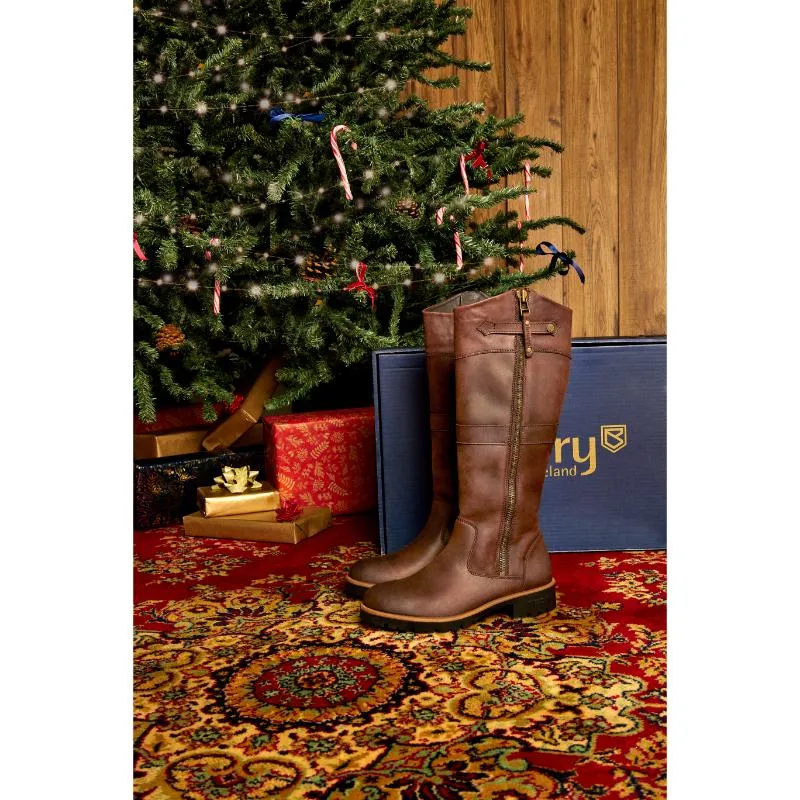 Dubarry Roundstone GORE-TEX Ladies Waterproof Leather Boot - Old Rum