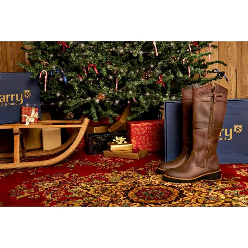 Dubarry Roundstone GORE-TEX Ladies Waterproof Leather Boot - Old Rum