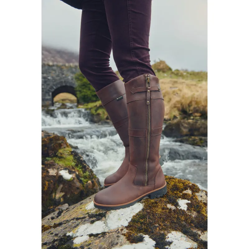 Dubarry Roundstone GORE-TEX Ladies Waterproof Leather Boot - Old Rum