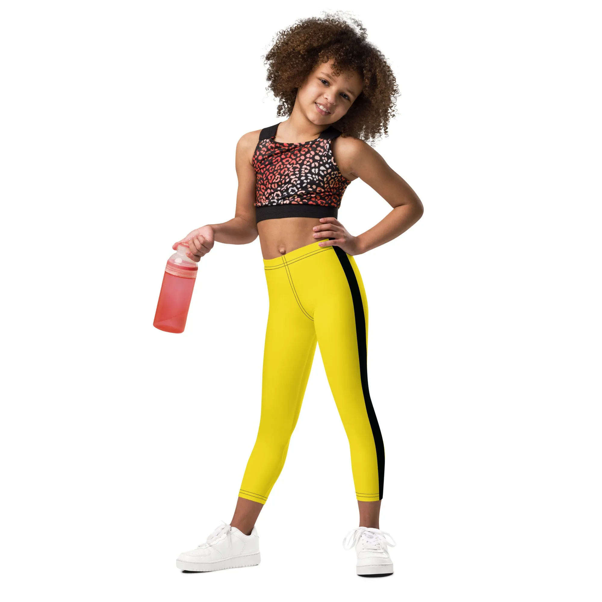 Elevate Your Girl's Style with Girls' Bruce Lee Game of Death Kill Bill Leggings