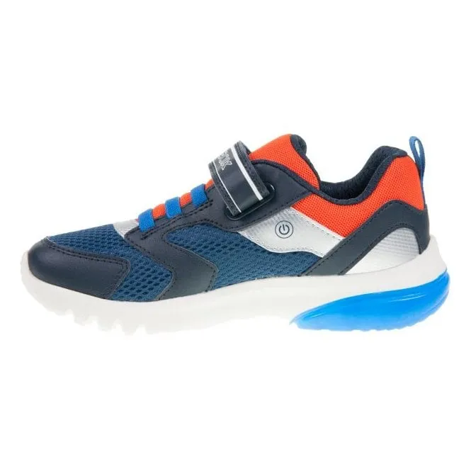 GEOX Boys J Ciberdron C Trainer Navy/Orange