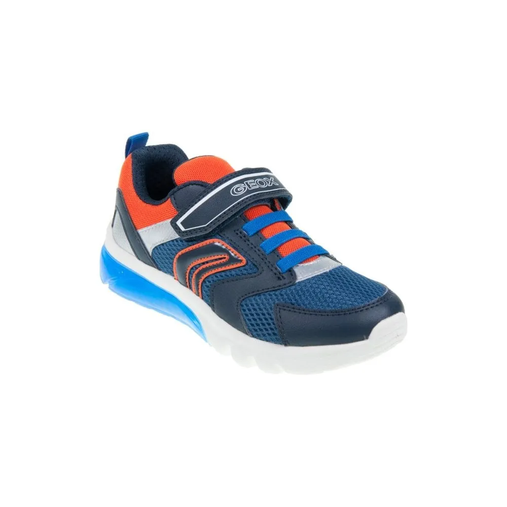 GEOX Boys J Ciberdron C Trainer Navy/Orange