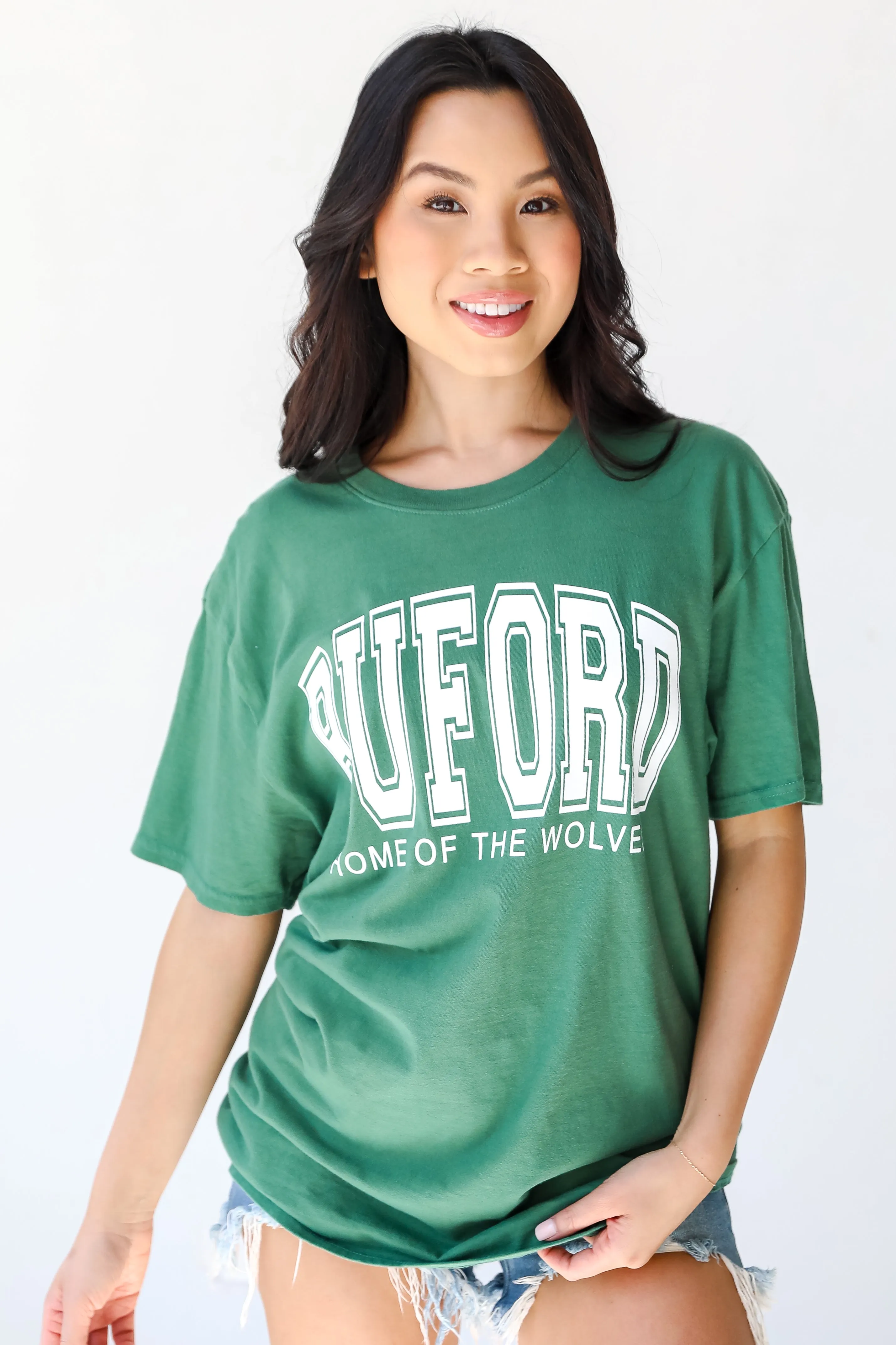 Green Buford Home Of The Wolves Tee