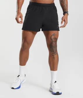 Gymshark Apex Run 4" Shorts - Black