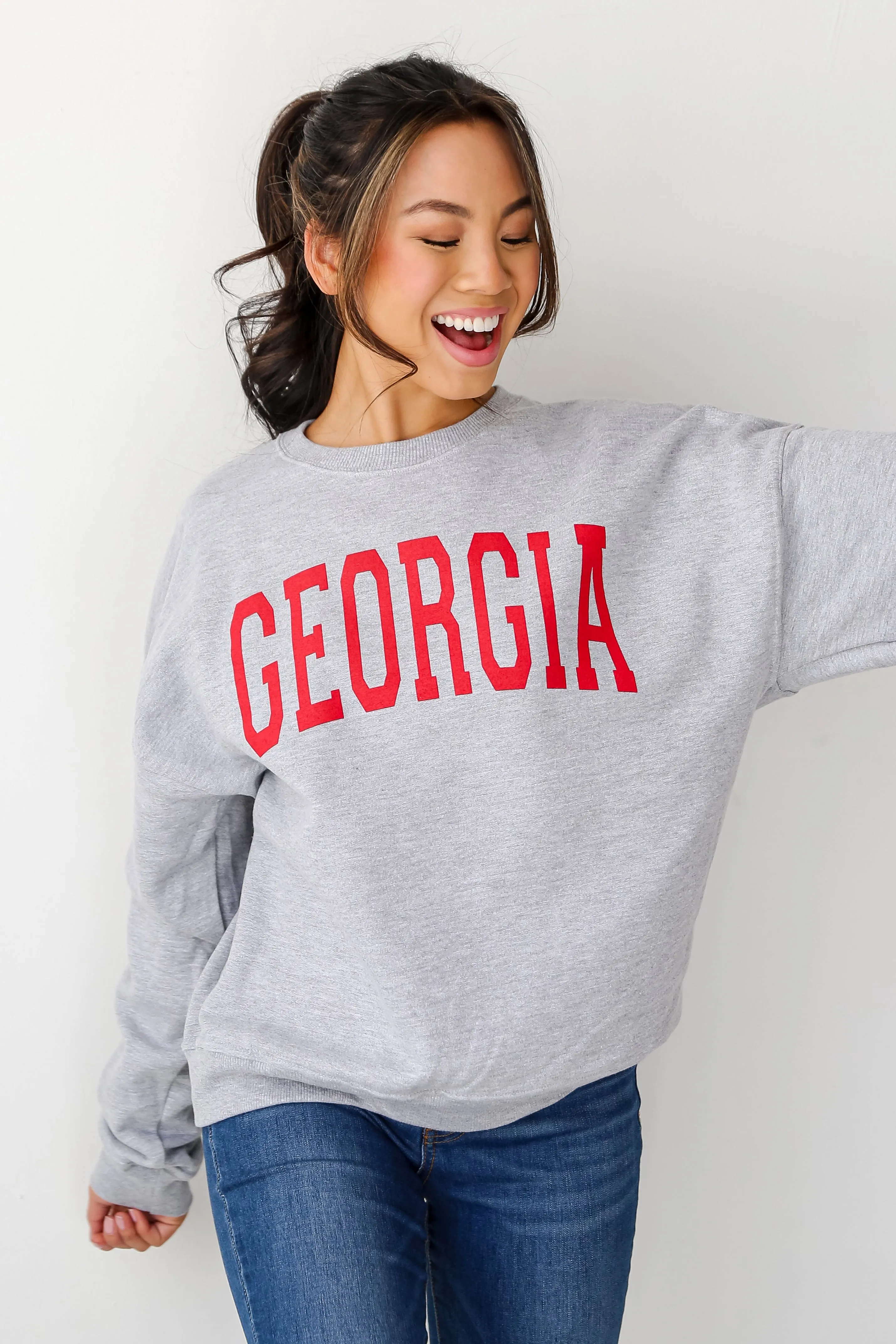 Heather Grey Georgia Sweatshirt