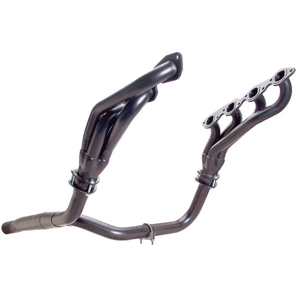 Hedman Hedders Street Headers - 1.75 in Primary - Stock Collector Flange - Y-Pipe Included - Black Paint - Big Block Chevy - GM Fullsize SUV / Truck 1988-95