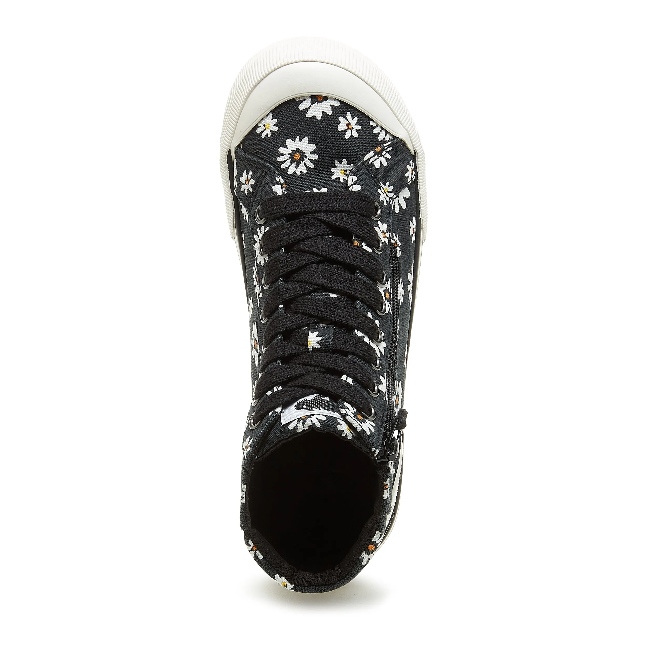 Jazzin Black Daisy High-top Trainers