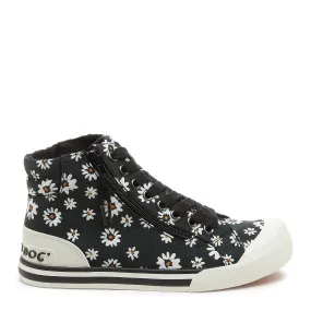 Jazzin Black Daisy High-top Trainers