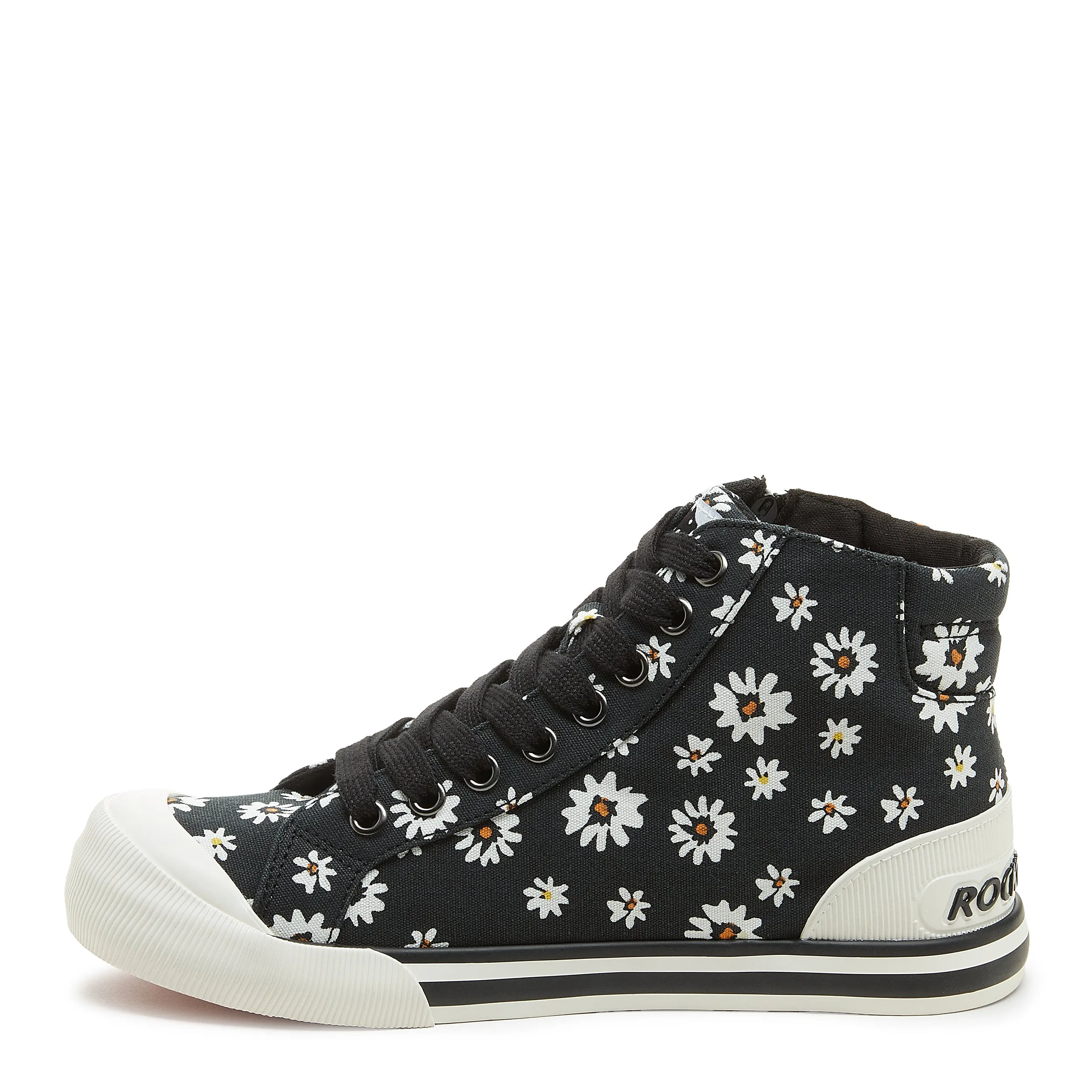 Jazzin Black Daisy High-top Trainers