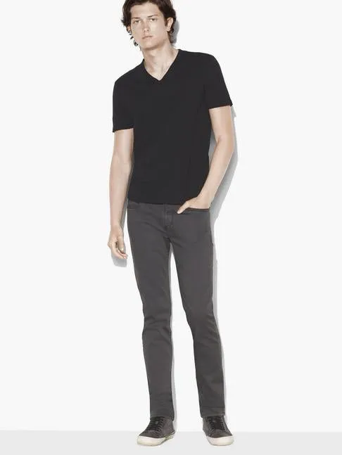 John Varvatos The Short Sleeve Raw Edge V-Neck Tee