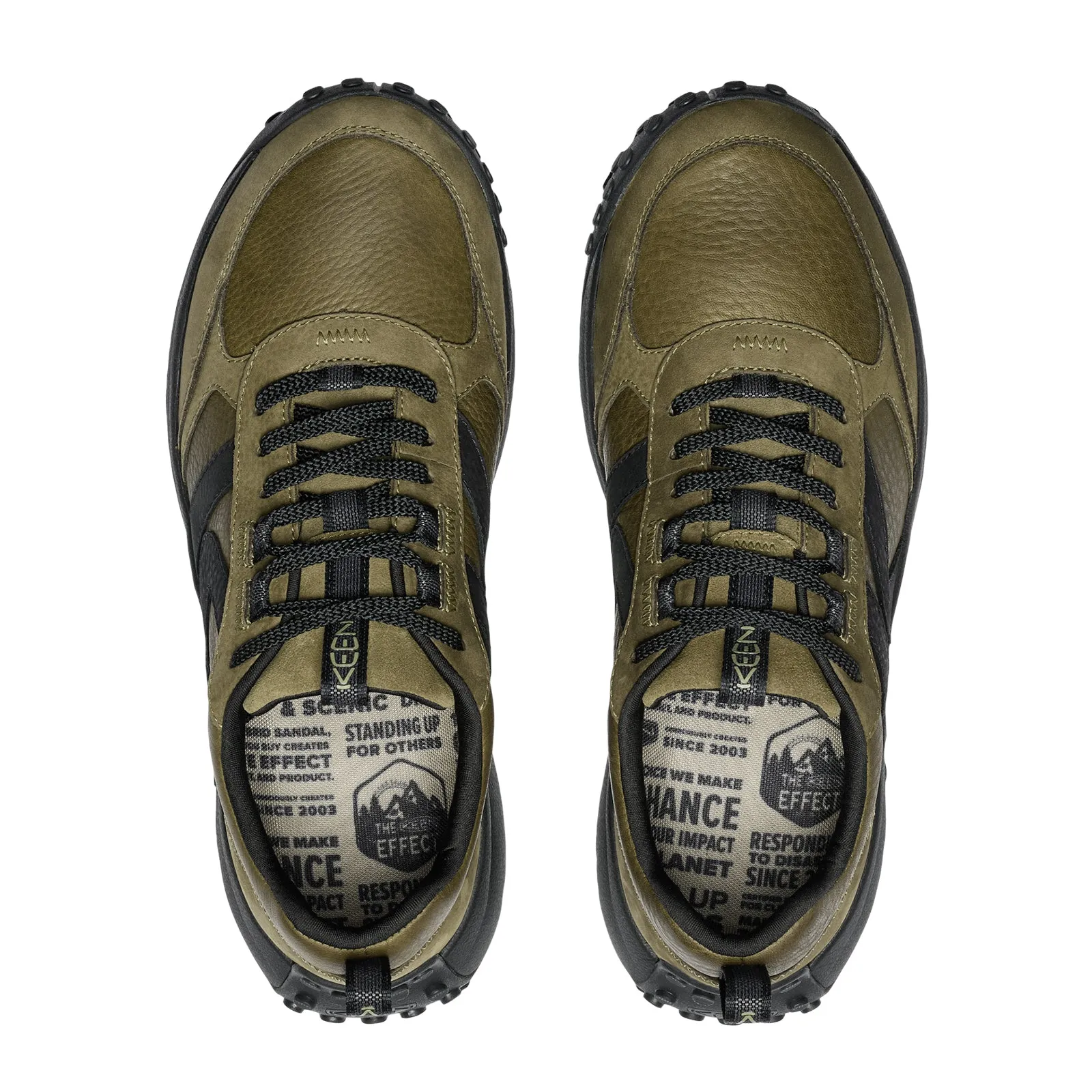 Keen KS86 Sneaker (Men) - Dark Olive/Black Leather