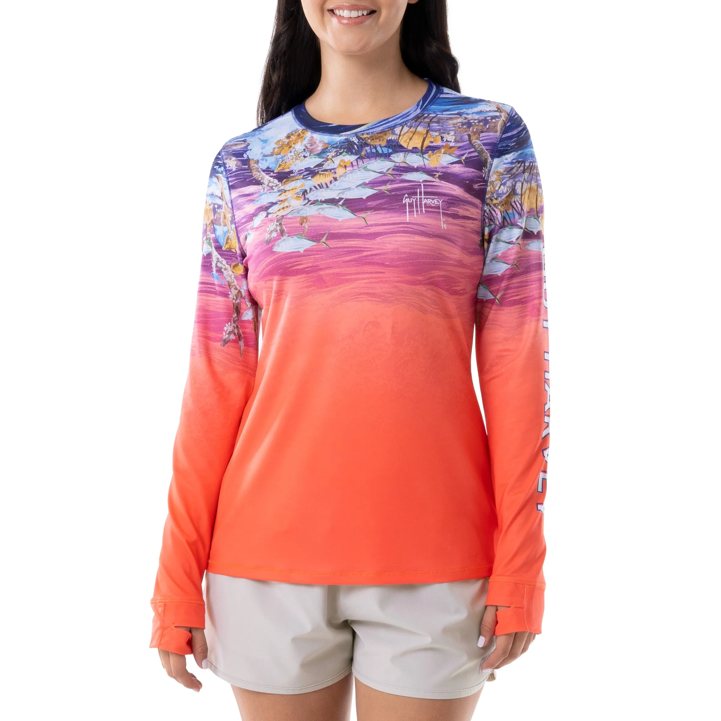 Ladies Beneath The Surface Long Sleeve Sun Protection Shirt