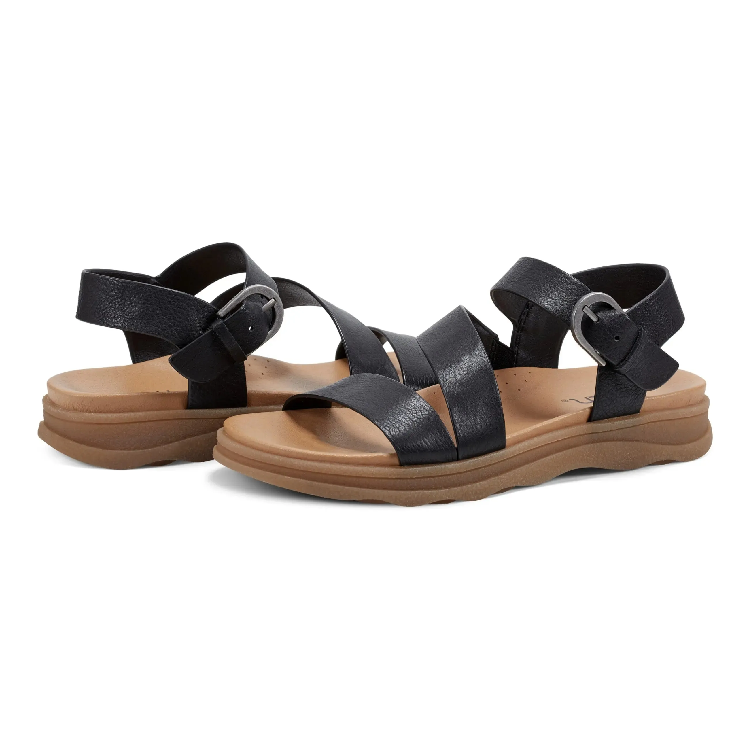 Lainey Casual Strappy Round Toe Flat Sandals