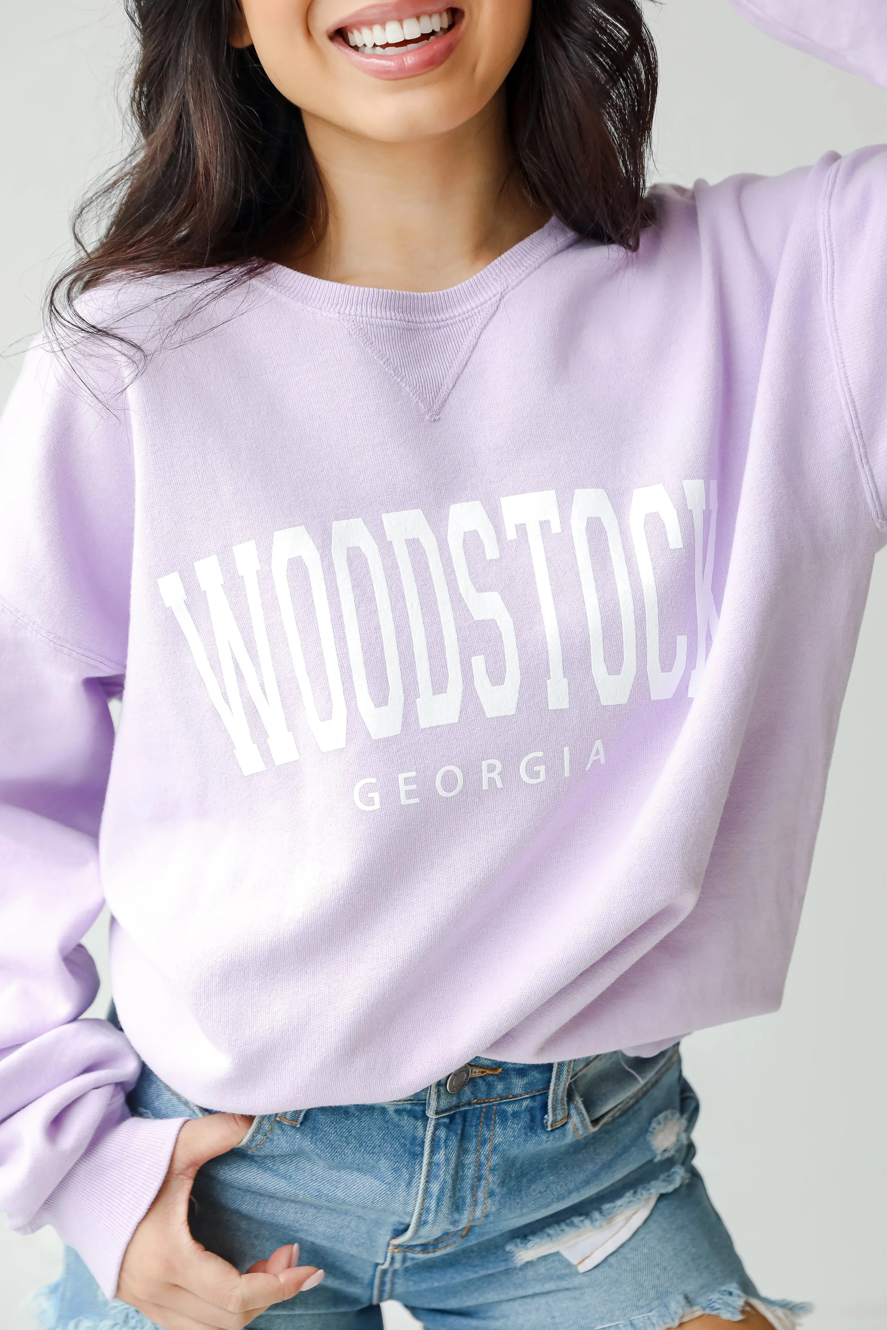 Lavender Woodstock Georgia Sweatshirt