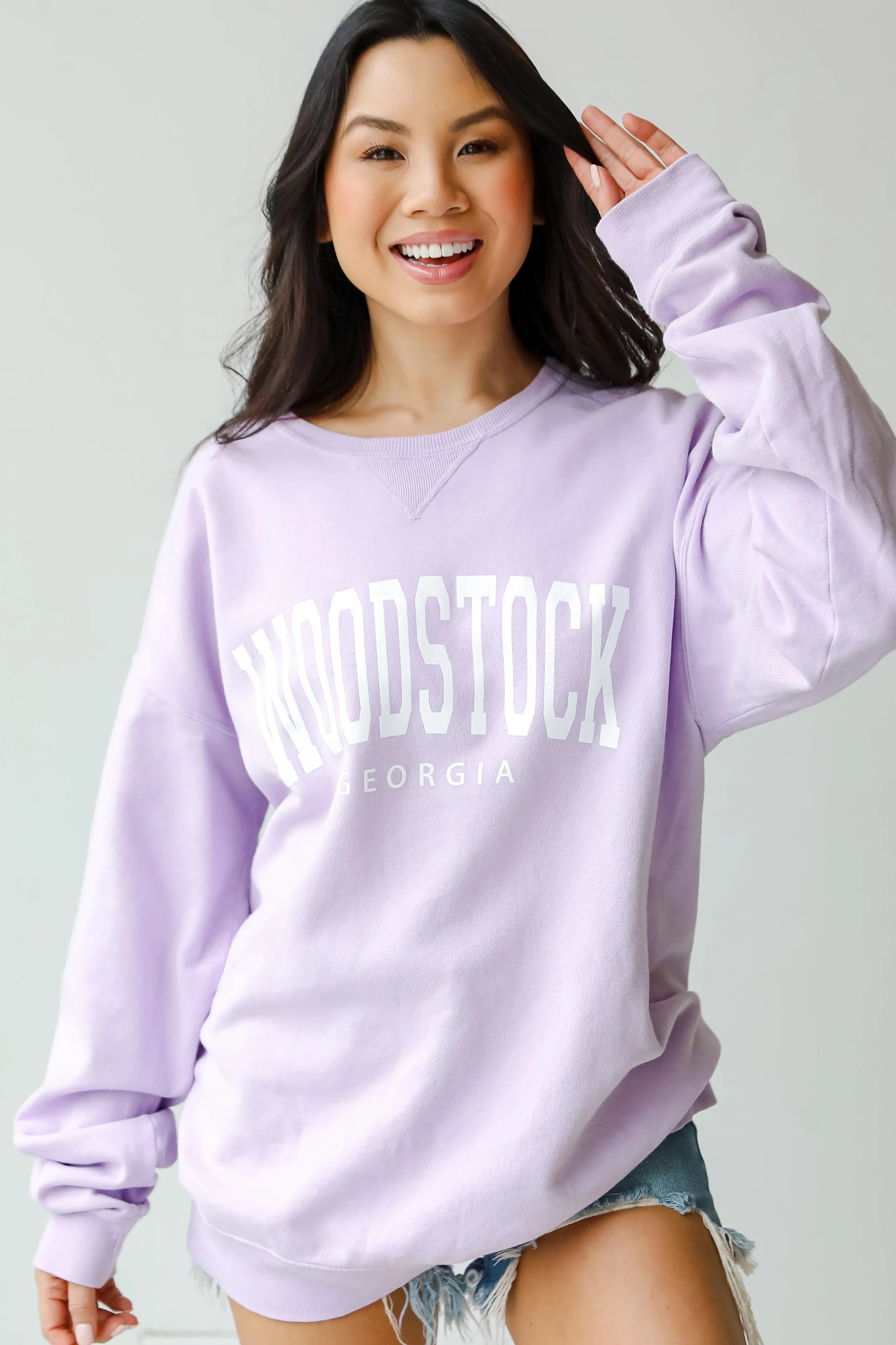 Lavender Woodstock Georgia Sweatshirt