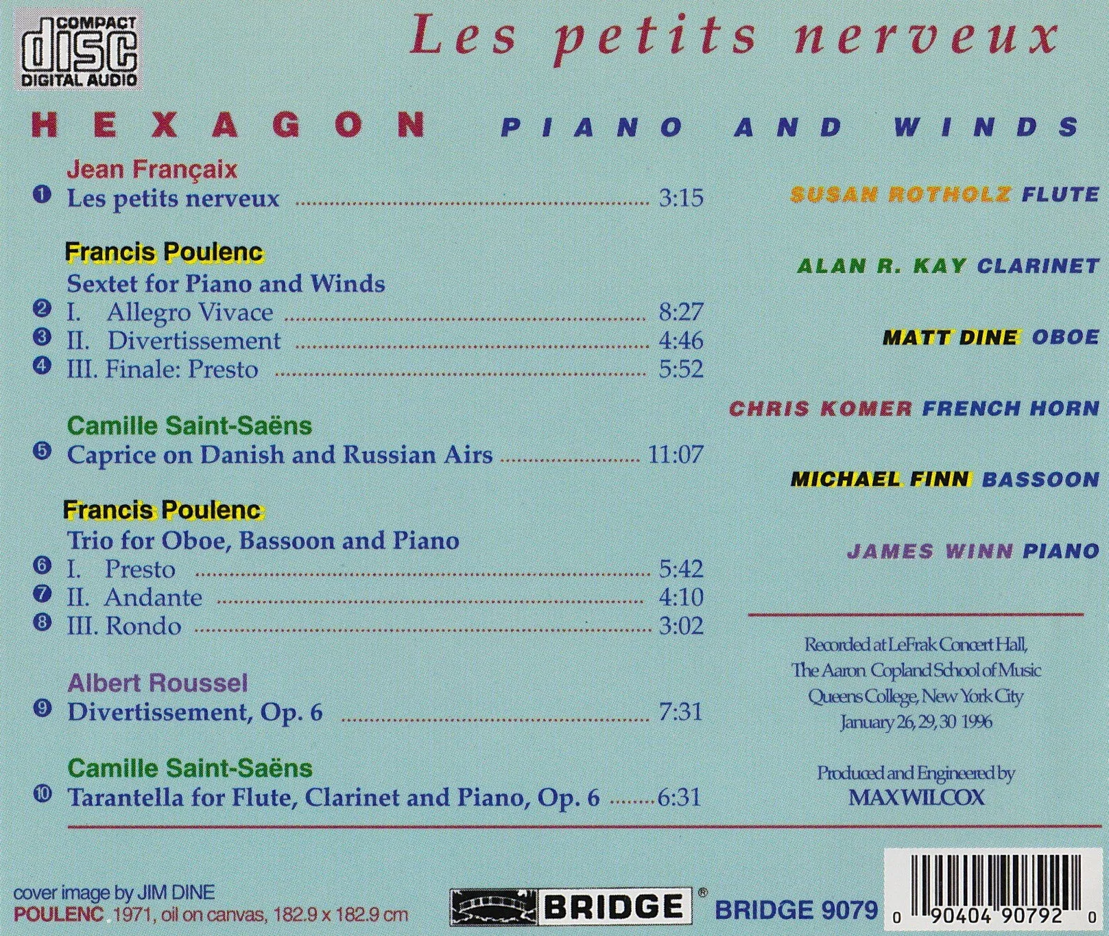 les petits nerveux <br> French Music for Winds <br> Hexagon <BR> BRIDGE 9079