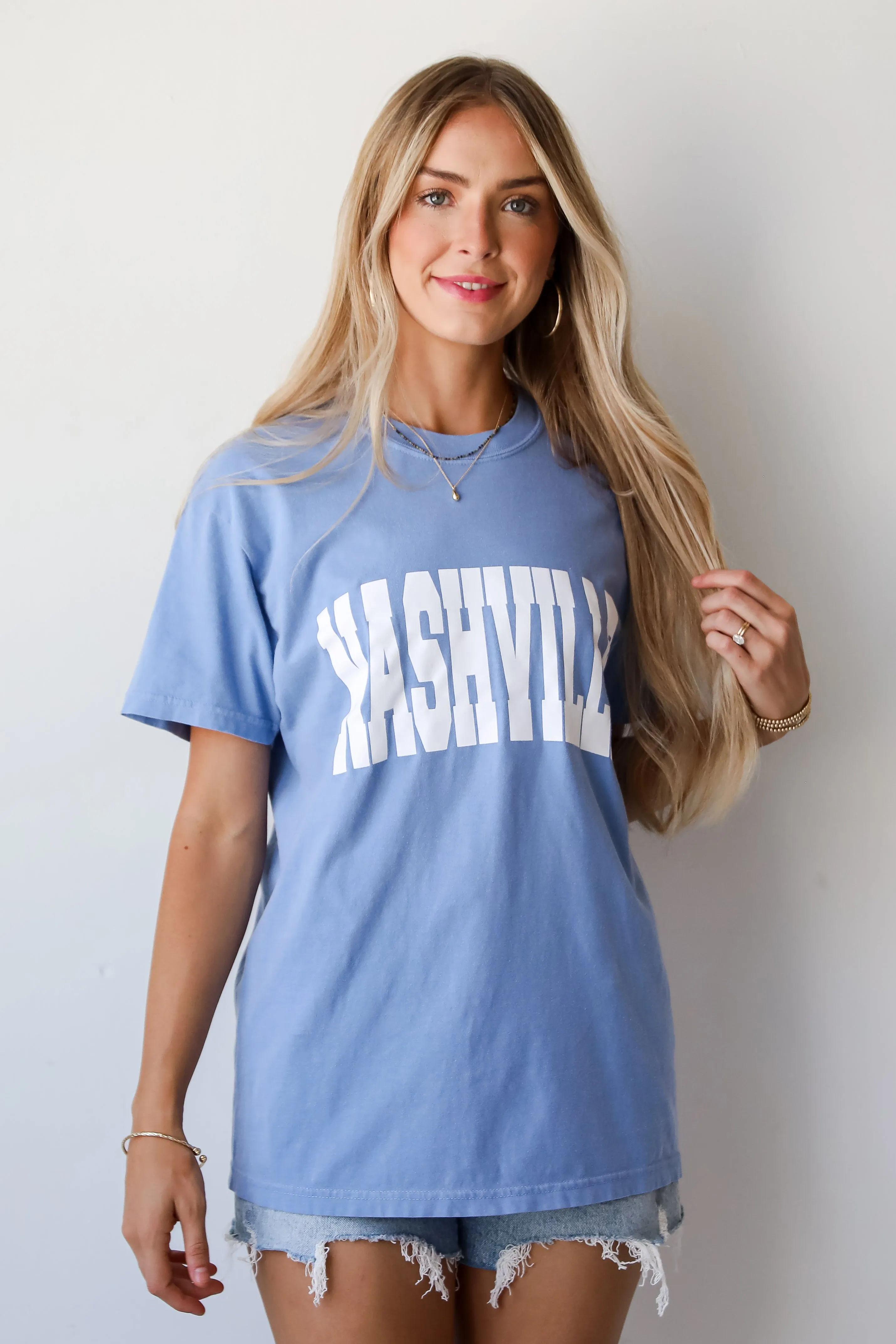 Light Blue Nashville Tee